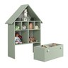 Casinha Organizadora de Brinquedos Infantil 100% Mdf Plancasa Verde Jade - 1