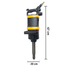 Chave de Impacto Pneumática 1´´ Potente 500 Kgf 2800 Rpm Manual Longa Caminhão Rotta 376 74853 - 2