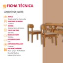 Ver imagem 7 de Sala de Jantar Mesa Star 180cm Tampo Laminado Barril e 6 Cadeiras Star Moderna Mobilia