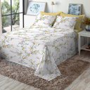 Ver imagem 2 de Jogo de Cama Casal King 180 Fios Algodão 4 Peças Estampado