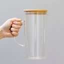 Ver imagem 2 de Jarra de Vidro com Tampa Bambu 1,3 L Mimo Style
