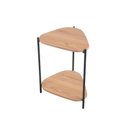 Ver imagem 4 de Mesa Lateral com Prateleira Orgânica 44,2cm Pé de Metal 28016 Artesano