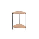 Ver imagem 3 de Mesa Lateral com Prateleira Orgânica 44,2cm Pé de Metal 28016 Artesano