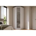 Ver imagem 1 de Guarda Roupa Closet Modulado Solteiro 1P Esp Rizon Neve N. Horizonte