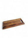 Ver imagem 2 de Tábua de Corte para Cozinha Madeira Teca 36 X 16 X 1,8 - Natural Natural