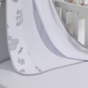 Ver imagem 1 de Cueiro Simples Tecebem Baby Dom Malha Estampado Kinder 80cmx90cm Cinza