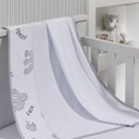 Ver imagem 2 de Cueiro Simples Tecebem Baby Dom Malha Estampado Kinder 80cmx90cm Cinza
