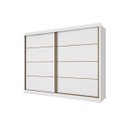 Ver imagem 2 de Guarda Roupa Casal 2 Portas 6 Gavetas - Sevilha-branco Acetinado - Made Marcs