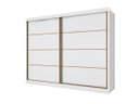 Ver imagem 2 de Guarda Roupa Casal 2 Portas 6 Gavetas - Sevilha-branco Acetinado - Made Marcs
