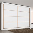 Ver imagem 1 de Guarda Roupa Casal 2 Portas 6 Gavetas - Sevilha-branco Acetinado - Made Marcs