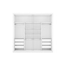 Ver imagem 3 de Guarda Roupa Casal 2 Portas 6 Gavetas - Sevilha-branco Acetinado - Made Marcs