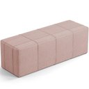 Ver imagem 2 de Puff Decorativo Living Sala de Estar 195 cm Roma W01 Linho Rosê - Lyam