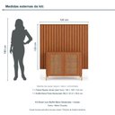 Ver imagem 3 de Kit Smart com Buffet Bend Sextavado Principal Incolar Cedro Metal Dourado