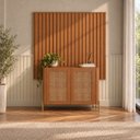 Ver imagem 1 de Kit Smart com Buffet Bend Sextavado Principal Incolar Cedro Metal Dourado