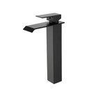 Ver imagem 1 de Torneira Cascata Banheiro Misturado Pia T6006ap Alta Preta Luuk young