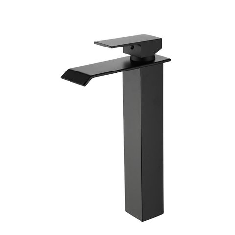 Torneira Cascata Banheiro Misturado Pia T6006ap Alta Preta Luuk young