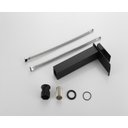 Ver imagem 2 de Torneira Cascata Banheiro Misturado Pia T6006ap Alta Preta Luuk young