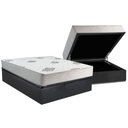 Ver imagem 1 de Cama Box Baú Casal: Colchão Ortopédico Inovaflex Comfort Premium+base Crc Corano Gray (138x188)