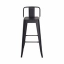 Ver imagem 5 de Banqueta Tolix Iron com Encosto Preto Fosco Industrial Aço Cozinha Bar Bistrô Bancada