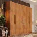 Ver imagem 3 de Guarda-Roupa Casal 100% MDF com 6 Portas e 2 Gavetas 180cm Multimóveis CR35506 Madeirado