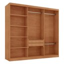 Ver imagem 4 de Guarda-Roupa Casal 100% MDF com 6 Portas e 2 Gavetas 180cm Multimóveis CR35506 Madeirado