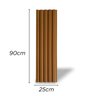 Painel Ripado Slim 01 unid. 90x25cm larg. Talatto Painéis Peroba - 8