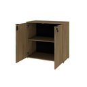 Ver imagem 5 de Armário Baixo com 02 Portas 75x80x42cm Wlab80 Vermont Oak Preto