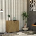 Ver imagem 2 de Armário Baixo com 02 Portas 75x80x42cm Wlab80 Vermont Oak Preto