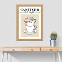 Ver imagem 1 de Quadro Moldura Dourada Cantinho do Café 33x24cm:com Vidro