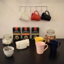 Ver imagem 2 de Suporte Parede Porta 6 Xícaras de Café Cabideiro 34cm Ganchos para Pendurar Masutti