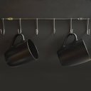 Ver imagem 3 de Suporte Parede Porta 6 Xícaras de Café Cabideiro 34cm Ganchos para Pendurar Masutti