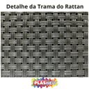 Ver mais imagens de Kit 3 Caixas Organizadoras Tampa Rattan Retangular Plasnew