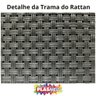 Kit 3 Caixas Organizadoras Tampa Rattan Retangular Plasnew - 8