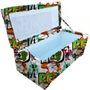 Ver imagem 2 de Puff Bau Solteiro Infantil 70 Centimetros - Desenhos Estampa Ben-10 Mar Beatriz Decor