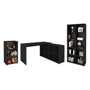 Jogo Escritório Completo Offenbach Preto