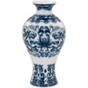 Ver imagem 1 de Vaso Decorativo Enfeite Casa Cerâmica 14x8x8cm Azul
