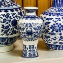 Ver imagem 2 de Vaso Decorativo Enfeite Casa Cerâmica 14x8x8cm Azul