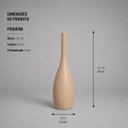 Ver imagem 3 de Garrafa Tulipa Pequena Vaso Decorativo de Cerâmica para Sala e Mesa Dunas