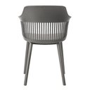 Ver imagem 7 de Kit 2 Cadeiras Decorativas Prescott Sala de Jantar Pp/pu Cinza G56 - Gran Belo