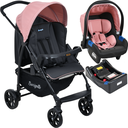 Ver imagem 1 de Carrinho de Bebe Bebe Conforto Base Burigotto Ecco Cz Rosa