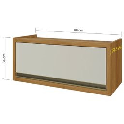 Cozinha Ilha Completa Baronesa Off White com Freijó - Nesher - 3 Cozinha Ilha Completa Baronesa Off White com Freijó - Nesher - 3