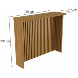 Cozinha Ilha Completa Baronesa Off White com Freijó - Nesher - 6