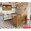 Ver imagem 1 de Cozinha Ilha Completa Baronesa Off White com Freijó - Nesher