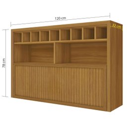 Cozinha Ilha Completa Baronesa Off White com Freijó - Nesher - 2