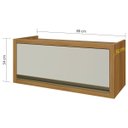 Ver imagem 3 de Cozinha Ilha Completa Baronesa Off White com Freijó - Nesher