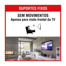 Suporte Tv Samsung 43 Polegadas Parede Universal Kit com 10 - 8