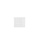 Ver imagem 2 de Comoda Infantil Sapateira 1 Porta 4 Gavetas Branco - Fdecor