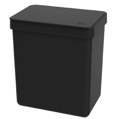 Lixeira Plástica Single 2,5 Litros Preta - 17009/0008 - Coza