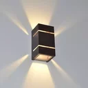 Ver imagem 2 de Arandela Quadrada em Alumínio com Dois Fachos de Luz Interna ou Externa Branca ou Preta 1 Lâmpada G9