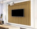 Ver imagem 2 de Painel Para TV Ripado Até 75 Polegadas Venus 1.8 X 2.2 Cumaru – Giga Móveis